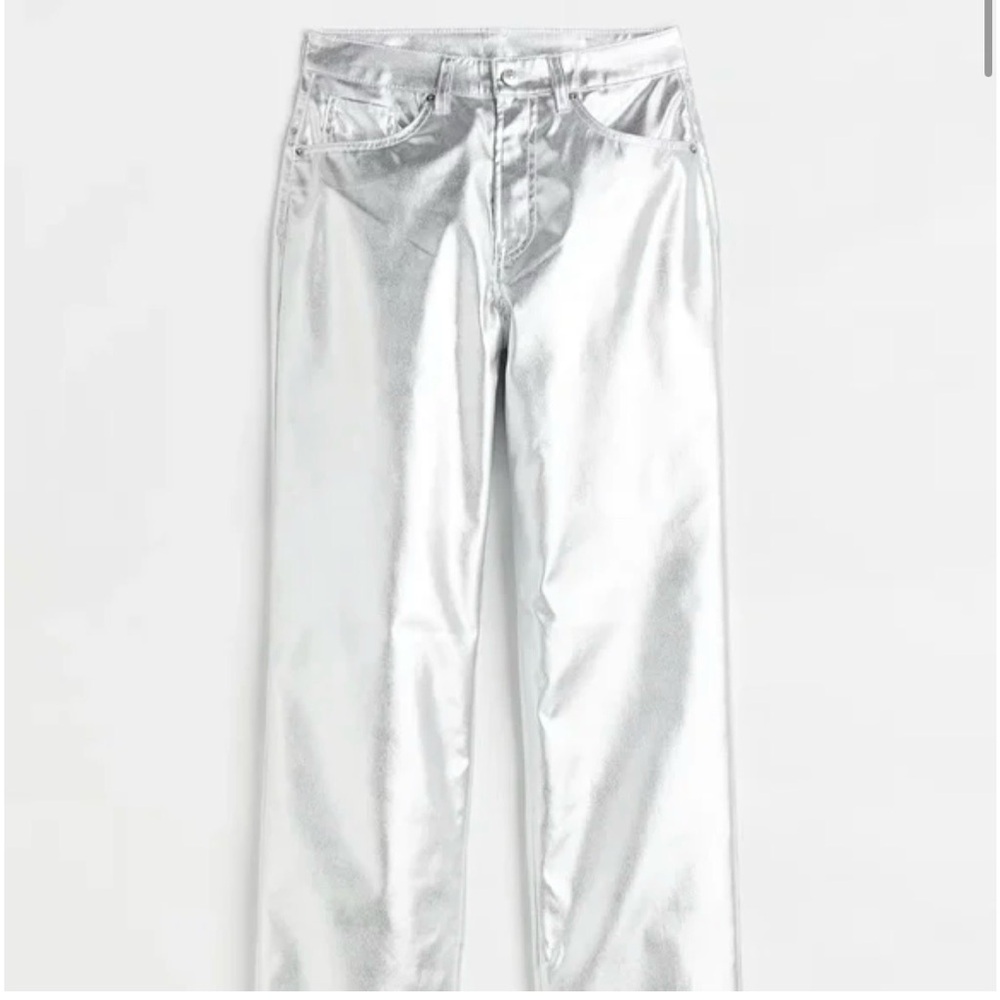 H&M Divided Metallic Silver Pants
